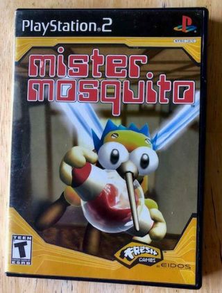 Mister Mosquito Complete,  Authentic Rare Title Ps2 Playstation Bl Black Label 02