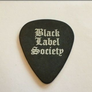 Black Label Society Guitar Tour Pick Very Rare Htf Zakk Wylde Bls Is Spelled Out
