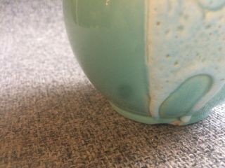Haeger 4001 USA Light Blue,  White Textured Vase.  Rare Find 8