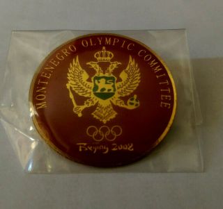 Beijing 2008 Montenegro Noc Olympic Committee Pin Rare
