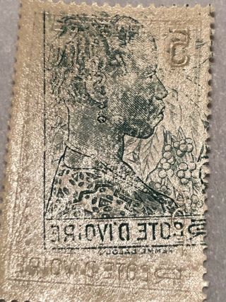 1936 - 1940 Ivory Coast Stamp Set 113 - 117 W/ Rare Print Error - Littleton Co