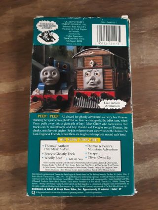 Thomas the Tank Engine & Friends Percy’s Ghostly Trick VHS VINTAGE Strand Rare 2