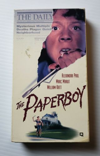 The Paperboy Vhs Republic 1994 Rare Horror Cult Marc Marut Alexandra Paul Htf