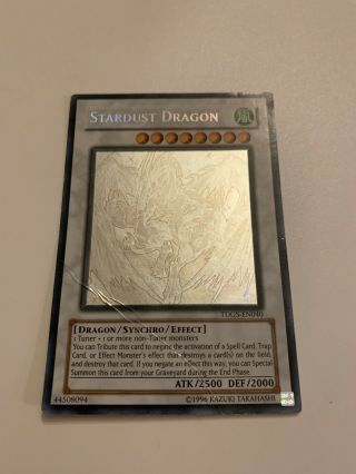 Yugioh Stardust Dragon Tdgs - En040 Ghost Rare