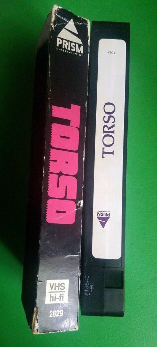 TORSO PRISM VHS 1973 1974 Horror Gore SLASHER CARLO PONTI HTF OOP RARE ITALIAN 3