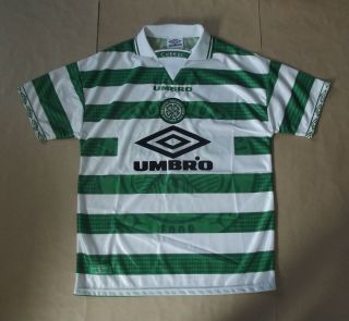 Celtic 1997 1999 Home Shirt Rare Authentic (l)