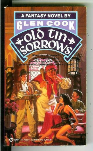 Old Tin Sorrows By Glen Cook,  Rare Us Signet Gga Fantasy Garrett Pulp Vintage Pb