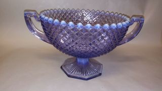 Rare Westmoreland English Hobnail 8 " Handled Bowl - - - Irridescent Lilac