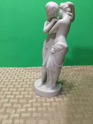 Rare Vintage Classic Greek Mythology Romantic Couple Kissing Embrace Figurine