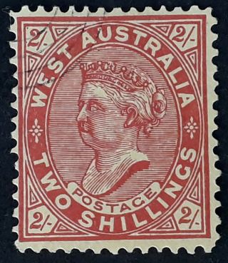 Rare 1911 - Western Australia 2/ - Brown Red/yellow Postage Stamp Specimen Oval Cd