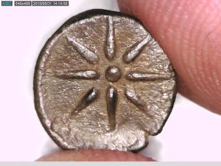 Greece Macedonia Macedon Star Of Vergina Athena Obol Silver Coin Rare Uncertain
