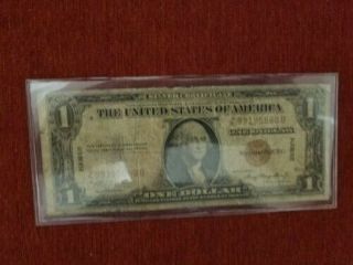 1935a $1 Hawaii Brown Seal ( (z - B Block))  Ww2 Emergency Currency Rare