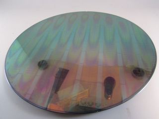Very Rare Micron Silicon Chip Wafer 200mm (8 ") Silicon Wafer Awesome Patterns