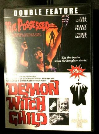 Demon Witch Child,  The Possessed Dvd Amando De Ossorio Gore Code Red Rare Oop