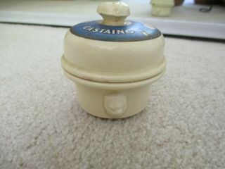 Vintage,  Rare Castaing Terrine De Foie Gras Truffle Ceramic Jar French