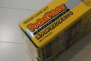 Nintendo Game Boy Pocket Printer Pikachu Yellow Rare Boxed 3