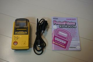 Nintendo Game Boy Pocket Printer Pikachu Yellow Rare Boxed 6
