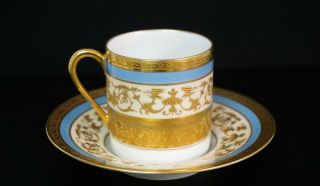Ceralene Raynaud Limoges China Sheherazade Demitasse Cup and Saucer - Rare Find 3