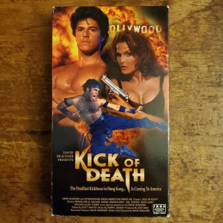Kick Of Death Vhs 1997 David Heavener Vernon Wells Action Sov Kickboxing Rare