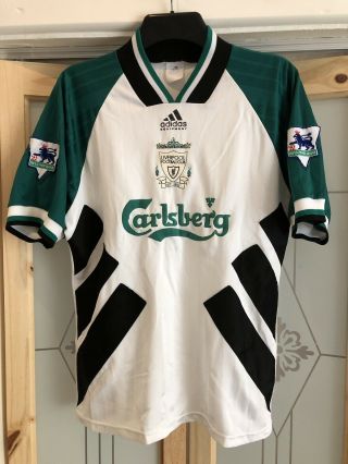 Liverpool Fc Away Shirt 1993/95 Rare (size Medium,  Adidas)