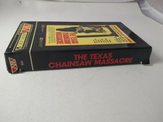 The Texas Chainsaw Massacre Video Box Sleeve Rare - Sleeve only,  no VHS tape 4