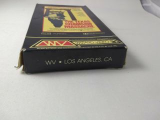 The Texas Chainsaw Massacre Video Box Sleeve Rare - Sleeve only,  no VHS tape 6