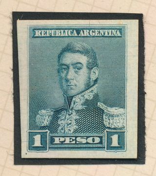 RARE ARGENTINA STAMPS 1892 103 1p SAN MARTIN COLOUR TRIAL PROOFS THICK PAPER VF 3