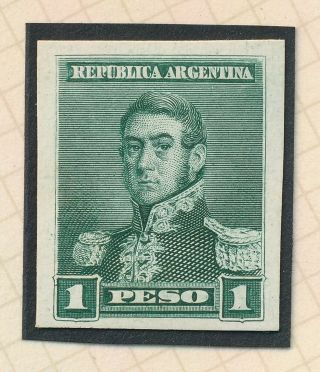 RARE ARGENTINA STAMPS 1892 103 1p SAN MARTIN COLOUR TRIAL PROOFS THICK PAPER VF 4