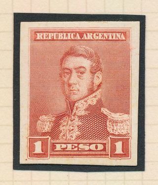 RARE ARGENTINA STAMPS 1892 103 1p SAN MARTIN COLOUR TRIAL PROOFS THICK PAPER VF 7