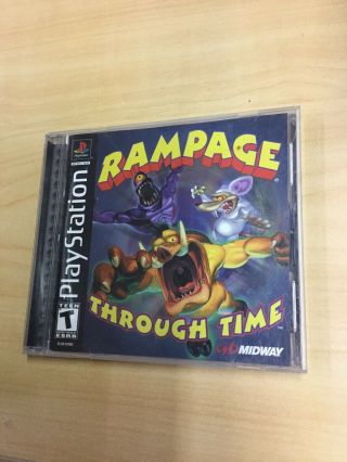 Rampage Through Time (sony Playstation 1,  2000) Rare Ps1