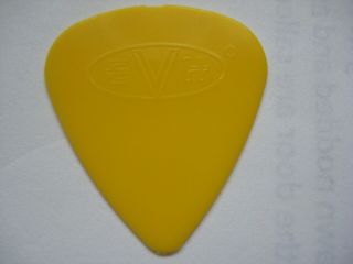 Rare Eddie Van Halen EVH Guitar Pick Yellow 2