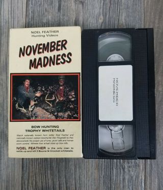 November Madness Dan Fitzgerald Deer Bow Hunting Video VHS RARE 3