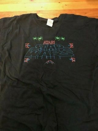 Rare Atari Star Wars Arcade T Shirt Xl Gildan Video Game 2 Sided Vintage Cotton