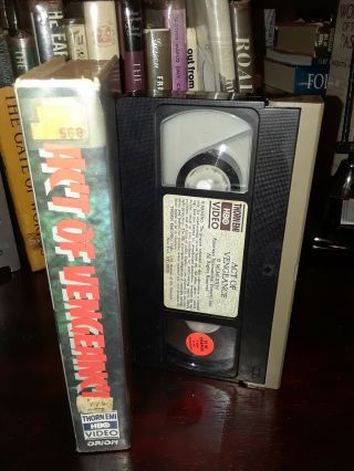 Act Of Vengeance Rare OOP VHS HORROR Rape Squad.  Slasher. 4