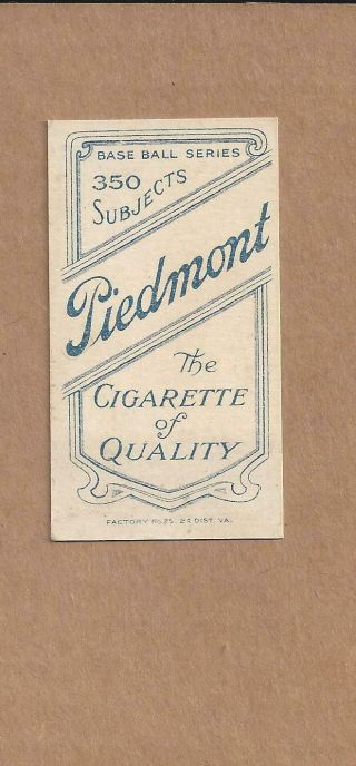 1909 T206 Cy Seymour Throwing Piedmont Rare T117 2
