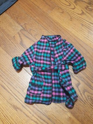 American Girl Of Today Doll Plaid Robe Long Sleeve Retired Rare Pleasant Company