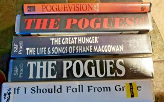 The Pogues Rare 4 Vhs Tapes And Poguevision In Motion Dvd Hard To Find