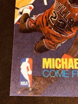 1989 Michael Jordan CBS/FOX Come Fly With Me RARE BLANK BACK VHS NBA Card 4