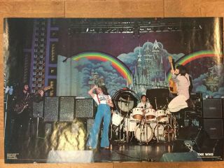 Rare The Who 1976 Concert Poster By Rainbow Photography