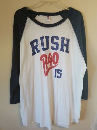 Rush 2015 R40 3/4 Sleeve Navy Heather Jersey Shirt Xxl Rare