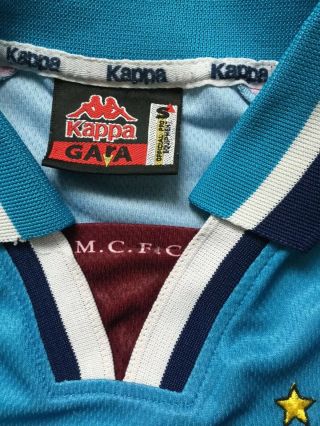Manchester City Man City 1997 1998 Home Shirt Size S Kappa Rare Item 2