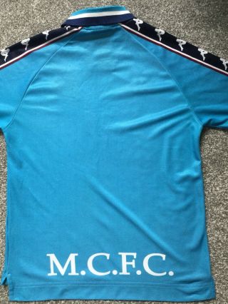 Manchester City Man City 1997 1998 Home Shirt Size S Kappa Rare Item 3
