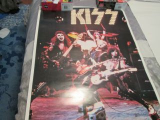 Kiss Poster 1975 One Stop,  No Title,  But Old Pic Rare