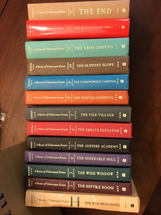 A Series Of Unfortunate Events 1 - 13 Hardcover Bk 1 Rare Edition&movie