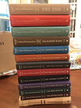 A Series Of Unfortunate events 1 - 13 Hardcover Bk 1 Rare Edition&movie 4