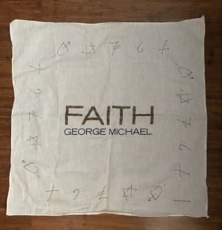 George Michael Rare 1988 " Faith " Concert Souvenir Bandana