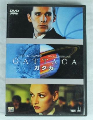 Gattaca (dvd,  Region 2) Japanese Version - Rare Ethan Hawke Uma Thurman