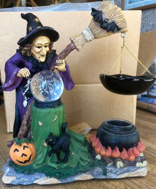 Old Rare Yankee Candle T/b Hang Witches Ball Votive Scent Warmer