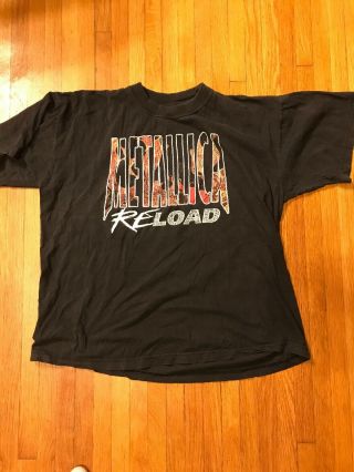 Metllica Rare Concer Tour Tshirt Vintage 90’s Heavy Metal Reload