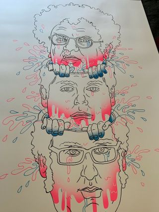 Tim And Eric Poster Awesome Show Dr Brule Adult Swim Rare Collectible